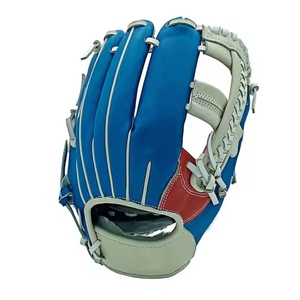 WARPRO INDUSTRY <b>Baseball</b> <b>Glove</b> Black Teal Color Durable Stitched Design Knit Fabric Right Hand Throw 12.5 Inch Professional - Product Image 6