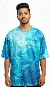 T-shirt surdimensionné à sublimation tendance décontractée urbaine pour hommes, mode streetwear quotidienne - Product Image 3