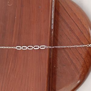 Bracelet chaîne à maillons ovales en argent sterling 925 avec accents micro-pavés en CZ, finition rhodiée, pour femme, à porter au quotidien, cadeau de fête, bijoux - Product Image 2