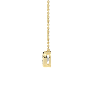 Elegante collar solitario con diamante de laboratorio de corte cojín y engaste de bisel en oro para novias modernas y joyería fina de uso diario. - Product Image 6