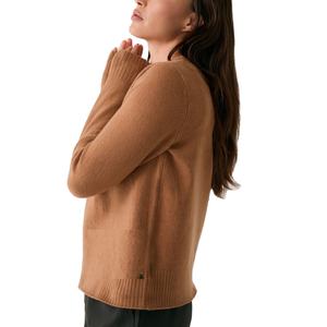 Prix de gros de haute qualité confort coton 100% coton col haut broderie couleur unie col rond femmes sweats à capuche de BD - Product Image 2