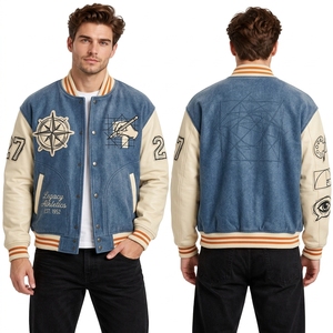 Custom Brown Sleeve Wool Varsity <b>Jacket</b> for Men with <b>Retro</b> College Badge Layout and Classic Letterman Styling - Product Image 4