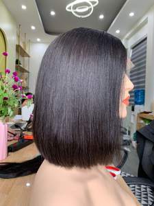 วิกผมมนุษย์ทรงตรงบ๊อบตัดตรงมีโครงเบอร์กันดี100% ต่อผมเวียดนาม - Product Image 6