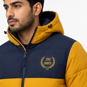 Chaqueta de Invierno para Hombre, Acolchada, Resistente al Agua, con Diseño Acolchado, Construcción Aislada, Cierre Frontal Completo, Puños Ajustables - Product Image 5