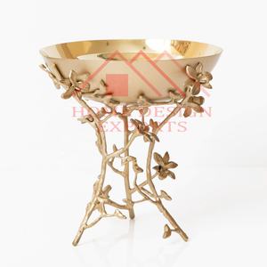 Extrêmement bonne conception bol décoratif en aluminium de taille personnalisée pour fruits et noix bol décoratif de service ustensiles de cuisine - Product Image 1