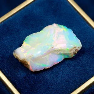 Wholesale Natural Ethiopian Fire Opal Rough 3mm Rose Diamond Uncut Crystal Loose Gemstone for Jewelry Suppliers - Product Image 4