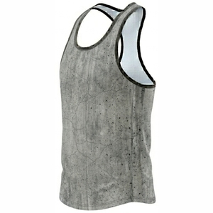 Débardeur Homme Col Rond Sans Manches en Polyester Respirant à Motif Béton, Impression par Sublimation, Tricoté, pour la Gym - Product Image 3