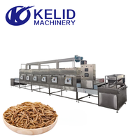Máquina Secadora de Microondas de Alta Eficiencia y Ahorro de Energía para la Producción de Gusanos de Harina Secos, con Alto Contenido de Proteínas y Secado Uniforme
