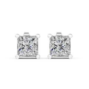 Pendientes de Plata 925 con Diamante de Laboratorio, Certificado IGI, RJC ODM OEM, Joyería Fina Ética, Chapado en Rodio, Regalo de Aniversario de Bodas EA501872 - Product Image 1