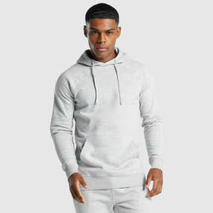 Sweat à capuche oversize pour homme en polyester/coton, uni, avec logo personnalisé, épaules tombantes, molleton épais, respirant et confortable pour l'hiver - Product Image 1