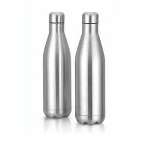 Eco Friendly Double Walled Stainless Steel Cola Shape Water <b>Bottle</b> Vacuum Insulated Sports Canteen Reusable Metal <b>Flask</b> 500ml - Product Image 1