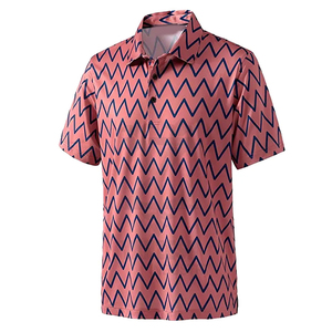 Men's Short Sleeve Casual Polo <b>Shirts</b> Printed Floral <b>Geometric</b> Patterns Breathable Polyester Summer Wear Turn-down Collar - Product Image 5