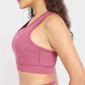 Ensembles de soutiens-gorge de sport personnalisés respirants, antichoc, rembourrés, à séchage rapide pour la course, le fitness et l'entraînement en salle de sport pour femmes - Product Image 4