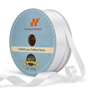 Wholesale 6mm White Single Face Satin Ribbon for <b>Wedding</b> Cards Bouquets <b>Cake</b> <b>Boxes</b> Gift Wrap Sewing Hair Bows Decor Rolls - Product Image 1