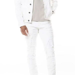 Conjunto de Jeans Transpirables de Invierno para Hombre, Ropa Casual de Calle, 100% Algodón, Chaqueta y Pantalones Personalizables - Product Image 5