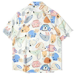 Custom Print Quick Dry Short Sleeve <b>Bowling</b> Men'S Button up Hawaiian Shirts - Product Image 2