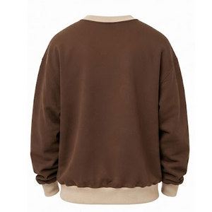 Sweat-shirt épais moderne pour homme en molleton de coton confortable avec bordure côtelée et construction chaude pour un usage quotidien - Product Image 5