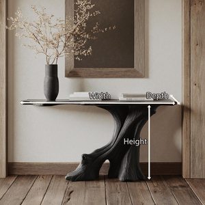 Reclaimed wood black <b>console</b> <b>table</b> <b>rustic</b> wooden entry way <b>table</b> furniture handcrafted refined wall <b>table</b> unique home decor - Product Image 4