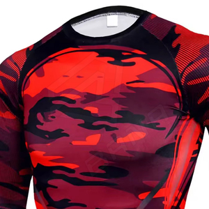 2026 Latest Wholesale Men's Rash Guards Sportswear Custom Made High Quality Lightweight UPF50+ Anti-Bacterial Rash Guards - Product Image 3