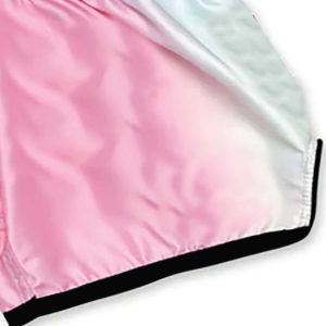 100% Silk & Polyester Breathable Muay Thai Boxing MMA Training Shorts for Adult Men with Custom Logo Position - Product Image 4