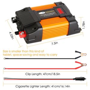 Inverter per Auto da 500W DC 12V a AC 110V con Potenza Continua e 4000W di Picco - Product Image 5