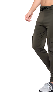 กางเกงขายาวลำลองผู้ชายทรงสบาย เอวสูง ผ้าแคนวาสยืดได้ น้ำหนักเบา ทรงตรง ไม่มีจีบ - Product Image 3