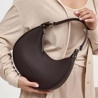 Cymka 2025 Tas Tangan Wanita Model Setengah Bulan Kapasitas Besar Tas Selempang Portabel Tas Bahu Fashion Kasual