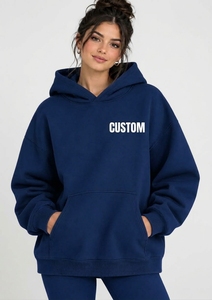 Compre Sudadera con Capucha Extra Grande Premium para Mujer, Sudadera Personalizada de Manga Larga, Conjunto Informal a Juego, Ropa Cómoda - Product Image 5