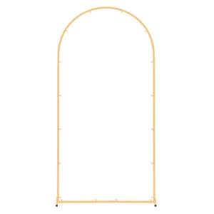 Estructura Estable, Soporte de Fondo de Arco de Metal Dorado de 6.6 x 3.3 Pies, Fácil de Montar, para Decoraciones de Bodas, Celebraciones Festivas y Ceremonias - Product Image 1