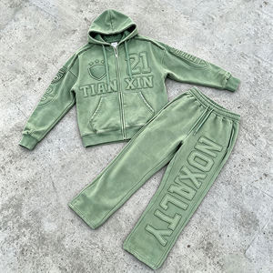 GLOWING NEON INDUSTRY Unisex White Hooded <b>Polyester</b> <b>Tracksuit</b> Set Full Sleeve Solid Color Casual Wear Side Pockets Drawstring - Product Image 1