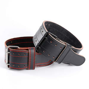 เข็มขัดยกน้ำหนักหนังพรีเมียมแบบคัสตอมสำหรับการฝึกเพาเวอร์ลิฟติ้ง - Product Image 3