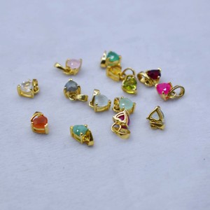 Collier en forme de cœur en quartz citrine, bijou en pierre précieuse de cristal jaune, cadeau pour elle - Product Image 2