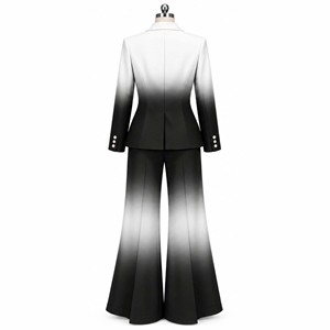 Elegant Design Turn-down Collar Suit Set Full Length <b>Pants</b> Tracksuit High Quality Women New One <b>Wool</b> Blend With Belt Autumn Wea - Product Image 5