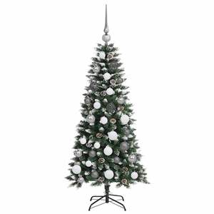 Árbol de Navidad Artificial Verde de 47.24 Pulgadas con 150 Luces LED Decorativas Navideñas - Product Image 5