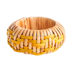 Porte-serviettes et anneaux de Bohème faits à la main Artisanat tissé en rotin rond écologique Durable et fabriqué au Vietnam pour les fêtes - Product Image 3