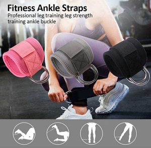 Correas de Tobillo para Fitness, Fabricante OEM para Equipos de Entrenamiento de Glúteos con Impresión de Logotipo Personalizado y Producción en Masa - Product Image 2