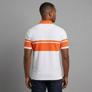 Top Trending Summer Casual Wear <b>polo</b> For Men 100% Cotton Short Sleeve Quick Dry 2 tone Custom Heat-Transfer logo man <b>Polo</b> - Product Image 6