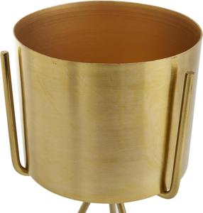 Ensemble de 2 jardinières en métal pour intérieur et extérieur avec supports amovibles, 12 pouces et 9 pouces, pots de fleurs décoratifs pour salon, bureau - Product Image 5