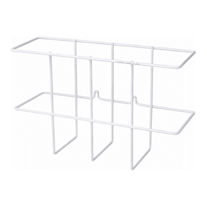 Support de classement Brady Two Binder Rack blanc, capacité 2 classeurs, organisateur en métal pour laboratoire et bureau - Product Image 3
