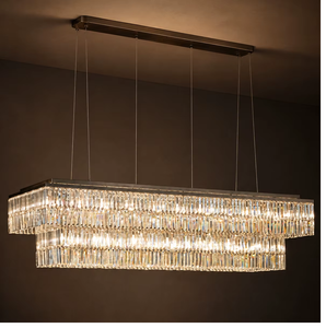 Long Hanging Chandelier Luxury Ceiling Pendant <b>Light</b> Decorative LED Fixture For Living Room - Product Image 1