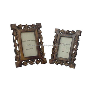 Cadre photo en bois tendance, artisanal, écologique, de haute qualité, plusieurs tailles pour le salon, l'hôtel, le bureau, décoration économique - Product Image 2