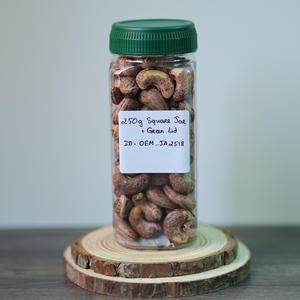 250g Square Jar Green Lid Premium Organic from Vietnam Factory Roasted Cashew <b>Nuts</b> Custom Grade OEM Available Best Price - Product Image 1