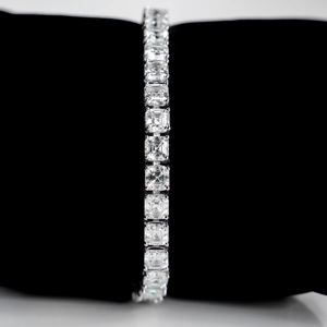 Pulsera de Plata S925 para Mujer, Corte Princesa, Diamante Cultivado en Laboratorio, Joyería Clásica de Boda, Elegante Regalo para Ella, Estilo de Lujo - Product Image 2