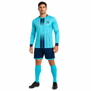 Ensemble d'uniformes de gardien de but personnalisés et rembourrés, manches longues, respirant, maillot et short de gardien de but de football, vêtements d'entraînement de football - Product Image 3