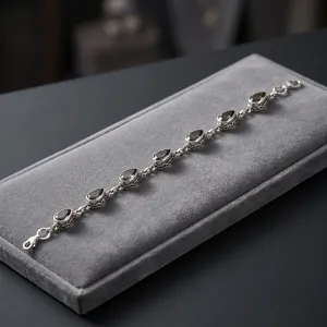 Spiritual Energy Green <b>Amethyst</b> Solid Silver Handmade <b>Bracelet</b> Bezel Setting Classic Everyday Wear Jewelry - Product Image 4