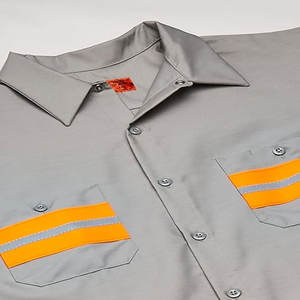 T-shirt de travail haute visibilité à manches longues pour ingénieur de construction, classe 3, en Spandex, couleur personnalisable - Product Image 2