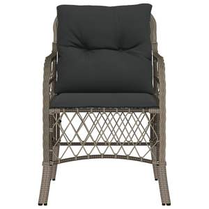 Juego de 2 Sillas de Jardín de Ratán PE Gris con Acero con Recubrimiento en Polvo, Muebles de Exterior Duraderos - Product Image 5