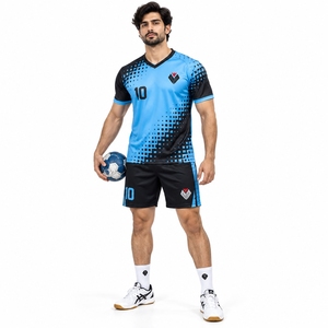 Conjunto de Camiseta y Pantalones Cortos Deportivos de Alta Calidad para Entrenamiento de Balonmano, Tejido Transpirable y Ligero, Diseño Cómodo - Product Image 1
