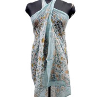 Idées Cadeaux pour Elle : Lot de Gros Sarongs et Châles en Coton à Motifs Floraux, Épaules Dénudées, Accessoires de Mode Estivaux pour Femme