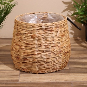 Cesta Infantil Boho de Jacinto de Agua con Forma de Perro y Bolsa de Polietileno, Bonita Cesta para Bebés con Orejas Negras, Organizador de Artículos Diversos, Maceta - Product Image 4